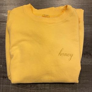 Brandy Melville J. Galt Honey yellow sweatshirt
